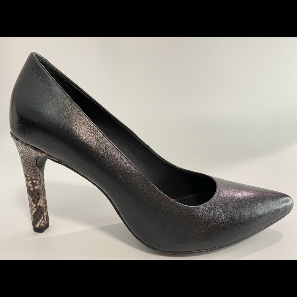Geox Black Leather Pumps Sz 6.5